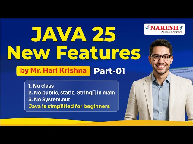 Java 17, 21 & 25 New Features | Hari Krishna | Naresh IT