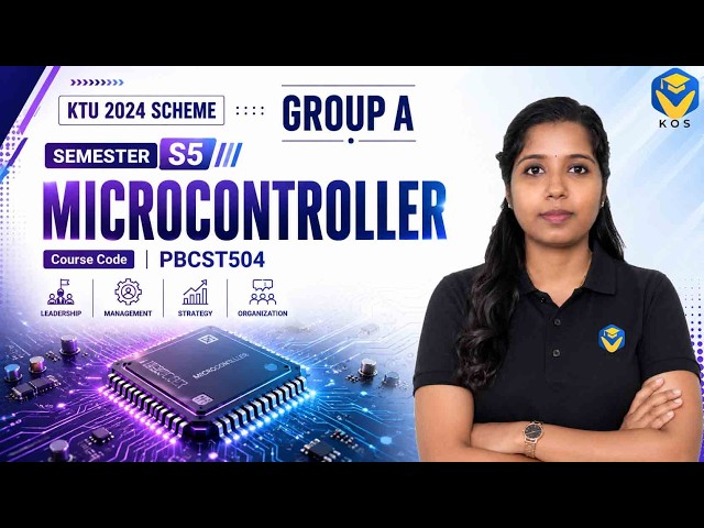 MICROCONTROLLERS - S5 KTU 2024 SCHEME - GROUP A - MODULE 1 PART 1