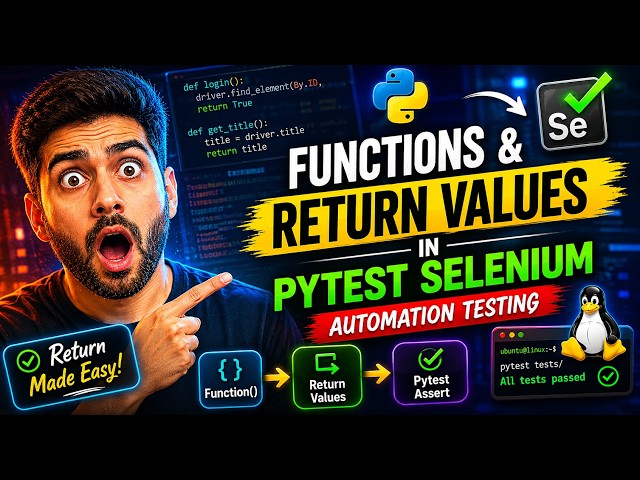 Pytest Functions Explained | Return Values for Automation