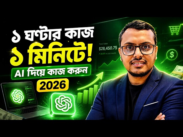 AI দিয়ে ১ ঘণ্টার কাজ ১ মিনিটে | Real Life AI Tricks Bangla Tutorial