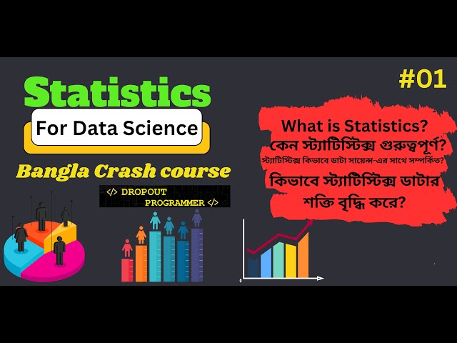 What is Statistics? | Why Important for Data Science? |  Bangla | Dropout Programmer |