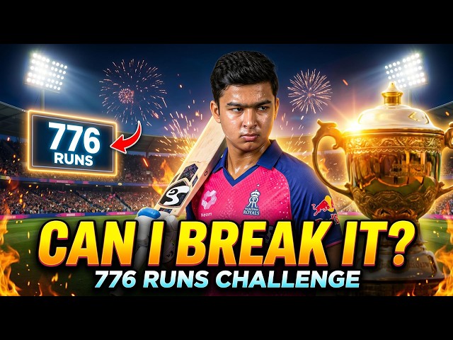 The Impossible Challenge 😳 Breaking Vaibhav's 776 runs IPL Record & Winning The Trophy!