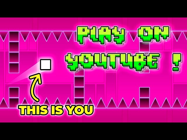 This Video IS A GAME | Geometry Dash Playable on YouTube (Mobile & PC)