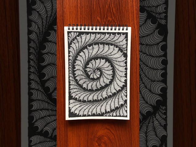 Day - 101✨️Simple Doodle Tutorial #doodle #doodleart #easy #drawing #art #zentangle #zen