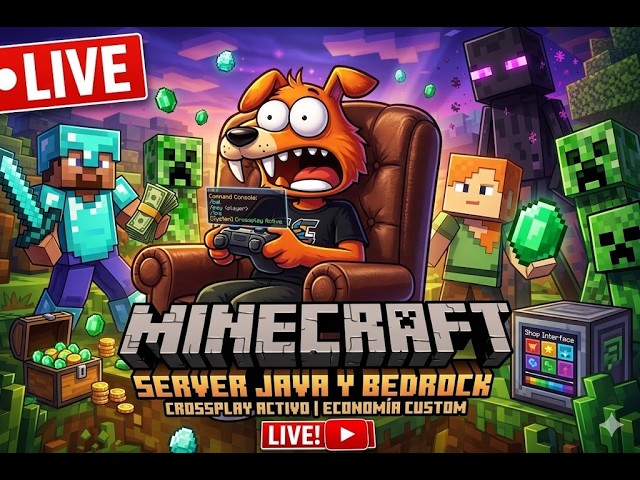 Server Java Y bedrock con Comandos