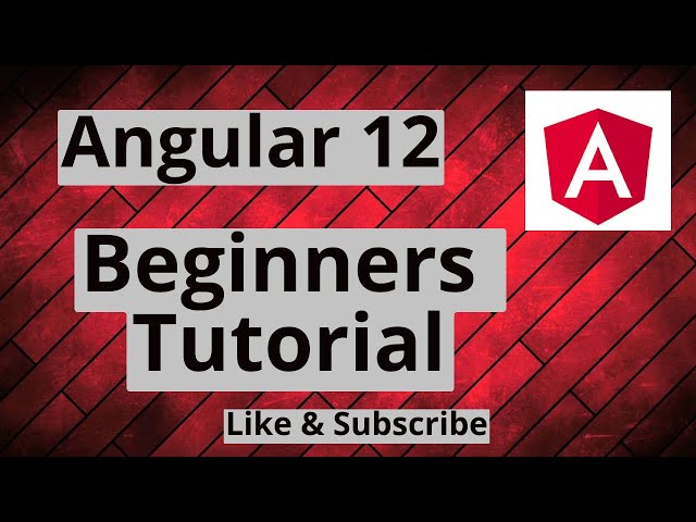 #1 Angular 12 tutorial for beginners #angular
