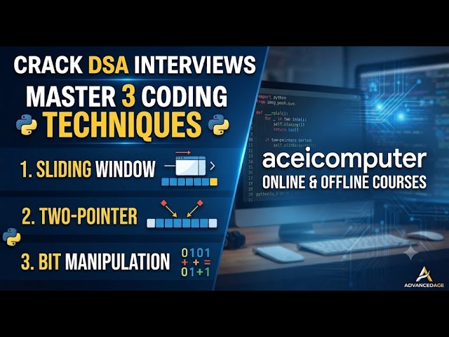 #aceicomputer  Python dsa  (Sliding Window, Two-Pointer & Bit Manipulation)