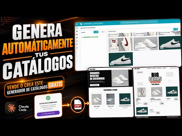 Crea y VENDE esta App de Catálogos con Claude AI + AppSheet