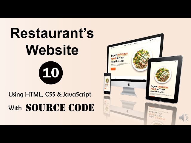 | Pt. 10 | Restaurant's Website - HTML, CSS & JavaScript (Fully Responsive ) || Frontend project