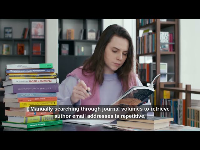 IJOGR Correspondence Extractor: Automating Author Email Retrieval Across Volumes