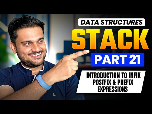 Prefix to Postfix Expression | Stack Series Part 21