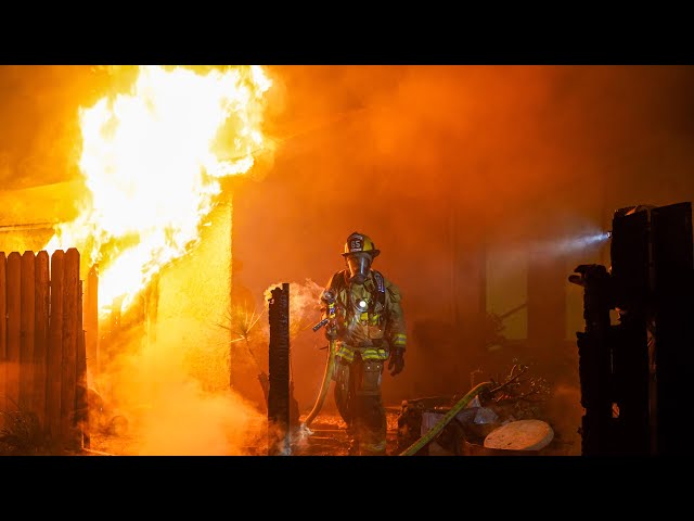 Trash Fire Catches Garage on Fire: South LA