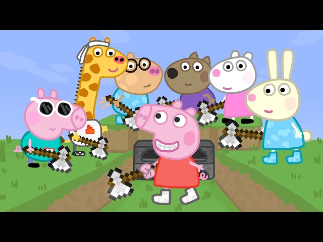 Minecraft Speedrunner Peppa vs 6 Hunters Animation