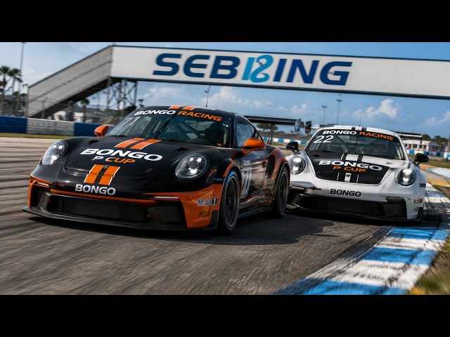 The Sebring Bounce - Practice Races in P Cup Cars - All Welcome.