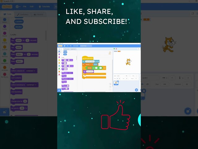 How to make Odd and even number finder project in scratch in  2 minutes #scratchtutorial #shorts