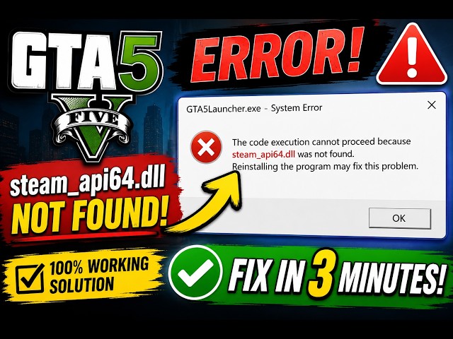 Steam_api64.dll Missing Error Fix (2026)