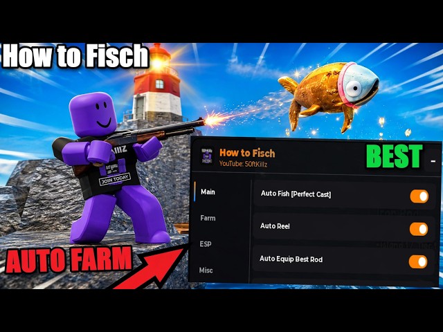 🐟 How to Fisch Script - AUTO SELL, AUTO BOSS, AUTO COLLECT, AUTO FARM, ESP & more