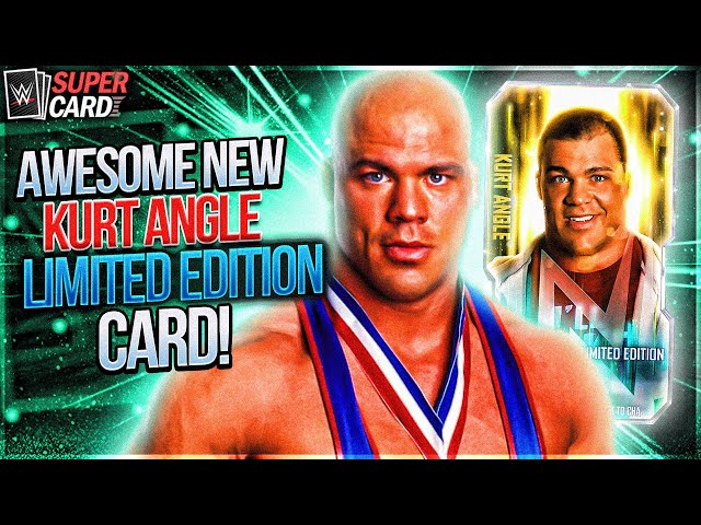 AWESOME NEW KURT ANGLE LIMITED EDITION CARD IN WWE SUPERCARD!!!