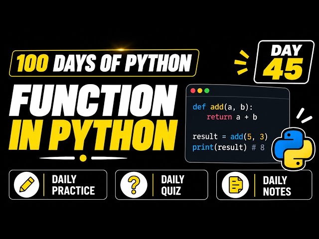 100 Days Of Python | Python Function | PY2AI