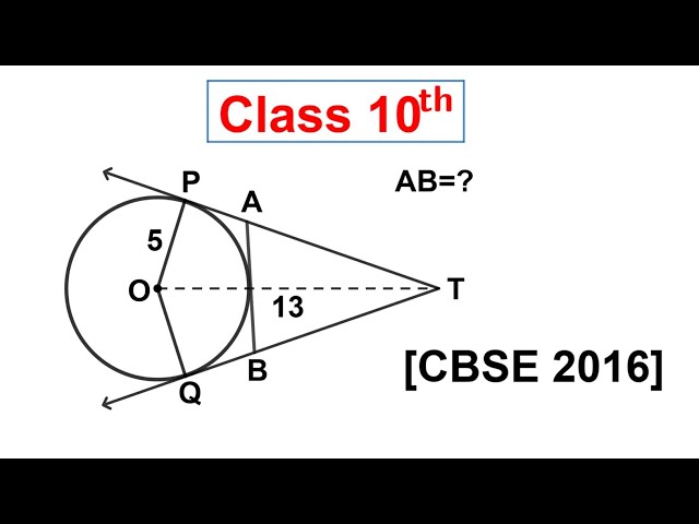 Class 10 Maths | Circles Previous Year Question (PYQ) | Board Exam 2026