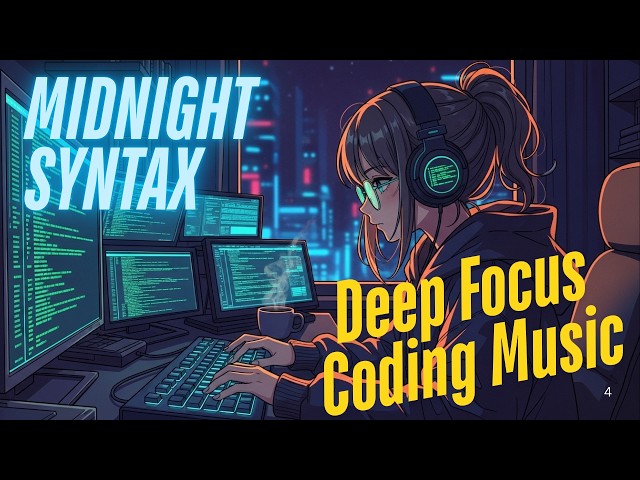Midnight Syntax 🖥️ Deep Focus Coding Music — 3 Hours of Dark Lo-Fi Beats for Programming