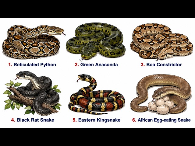 Every Non-Venomous Snake Explained in 8 Minutes