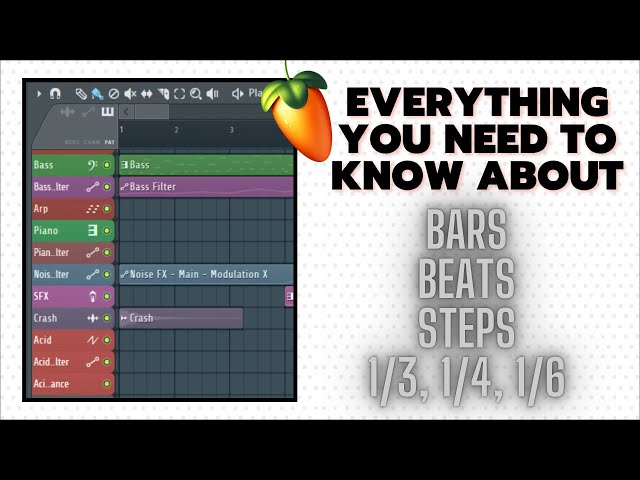 What Are Bars, Beats, Steps, Snap to Grid, 1/3, 1/6, 1/4, 1/2 in FL Studio?