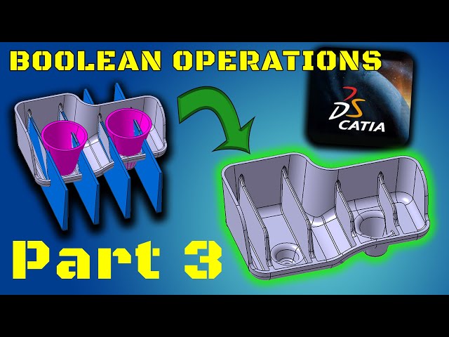CATIA V5 Beginner Tutorial - Boolean Operations (Part 3)