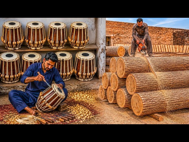 How Traditional Tabla is made | From Wood to Musical Drum(instrument) Amazing Process