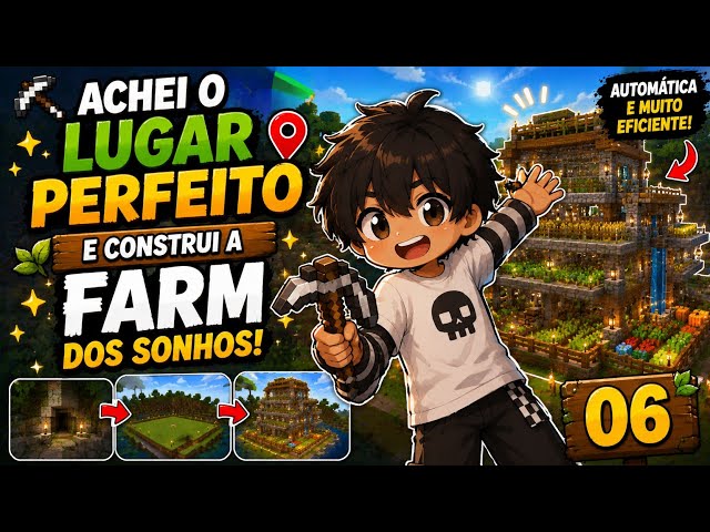 🔥⚒️ Achei o Lugar Perfeito e Construí a FARM DOS SONHOS! | Minecraft{06} #minecraft #Solary☆ #viral 