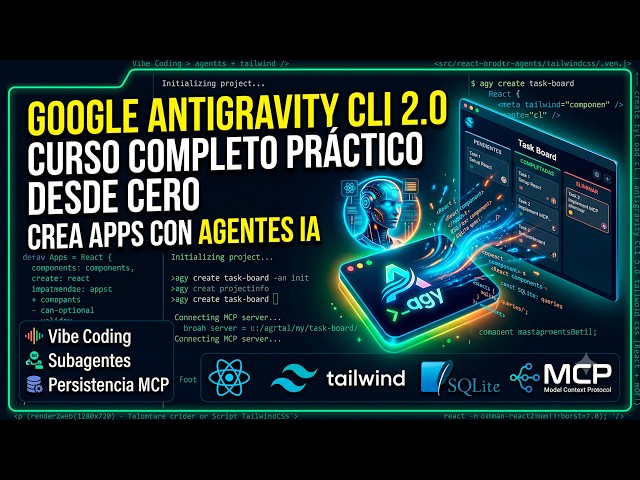 Antigravity CLI Course 2.0: Build Apps with AI Agents in the Terminal (React + MCP)