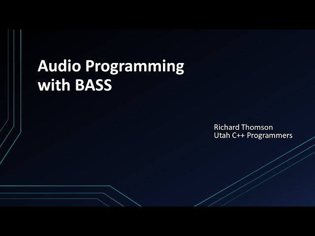 Audio Programming with BASS