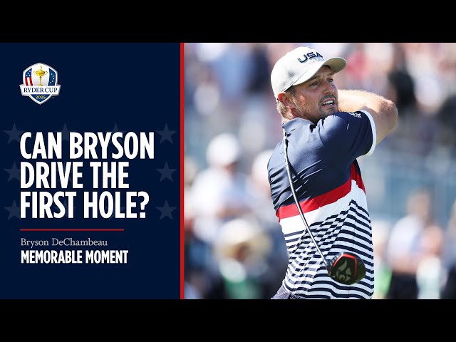 Bryson DeChambeau Attempts to DRIVE First Hole at Bethpage Black | 2025 Ryder Cup