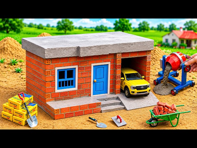 Massive Flood Destroys Houses & Cars | DIY Mini Tractor Builds a Strong Brick House Science Project