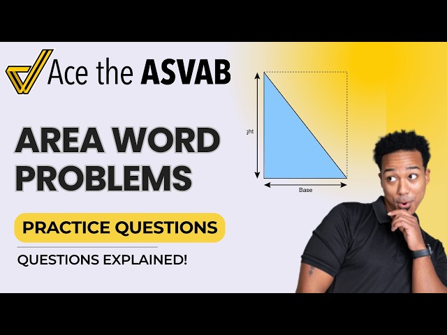ASVAB Arithmetic Reasoning: Area Word Problems Practice (Rectangles and Triangles)