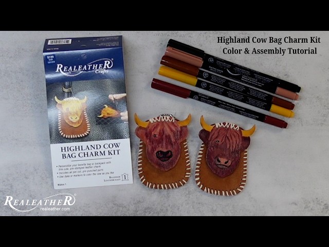 Highland Cow Bag Charm Kit | Color & Assembly Tutorial