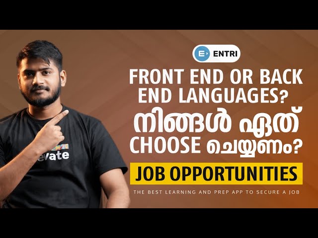 Front End vs Back End - Which one is good for you ? | Entri Elevate