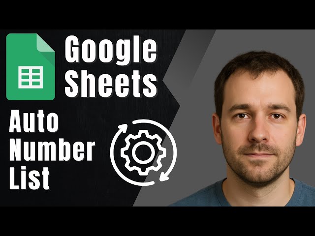 Google Sheets: Create a Number List with the SEQUENCE Formula