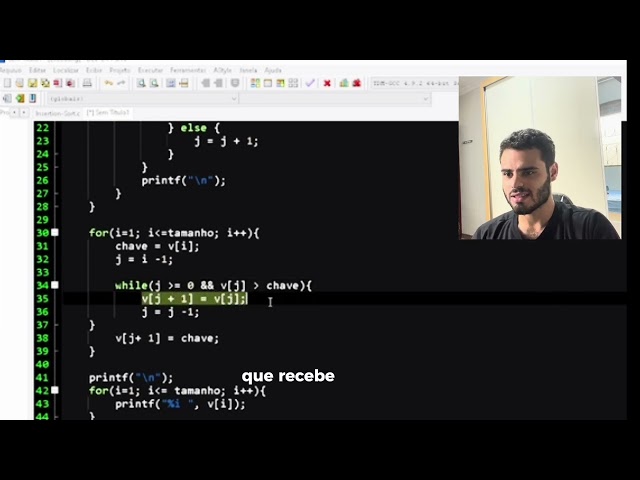 Algoritmo de ordenação insertion sort