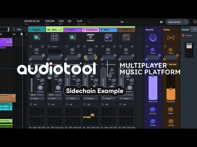 Inside the New Audiotool: Smooth Sidechain Setup