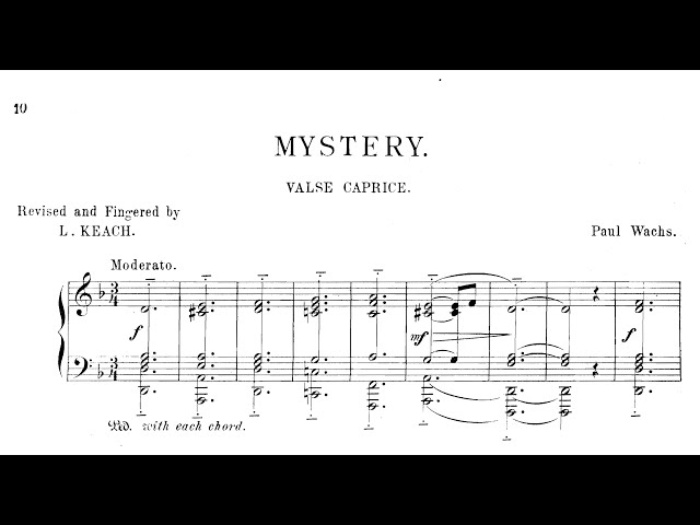 Paul Wachs | Valse Caprice "Mystery"