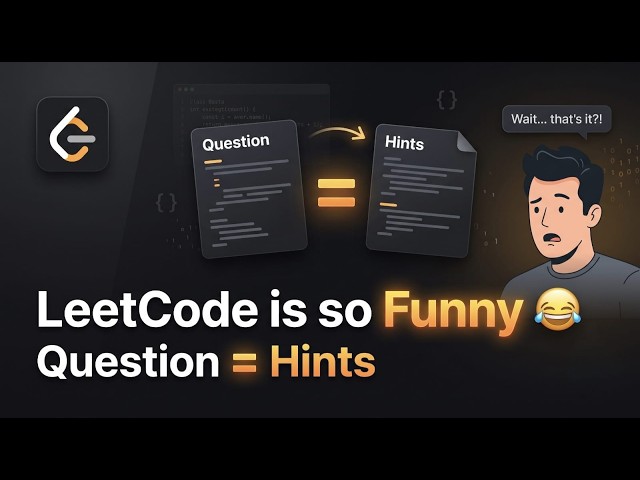 LeetCode Is So Funny 😂 | Question = Hints | 3867