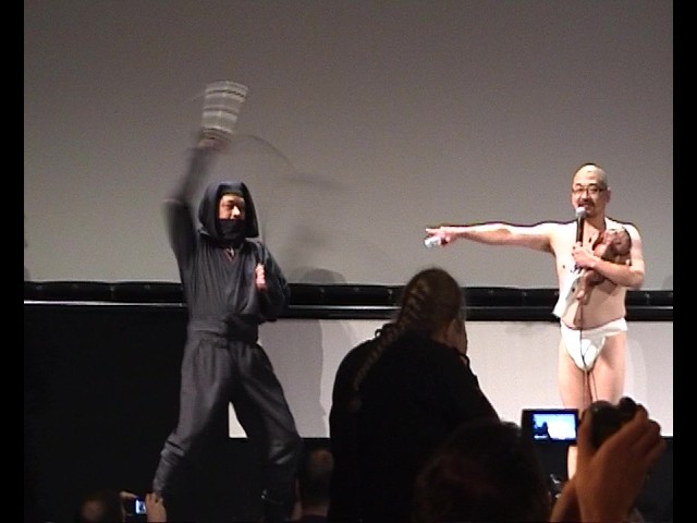 Sushi Typhoon's Noboru Iguchi & Yoshihiro Nishimura. BIFFF 2011.
