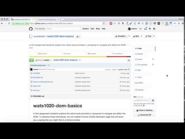 WATS1020: DOM Basics