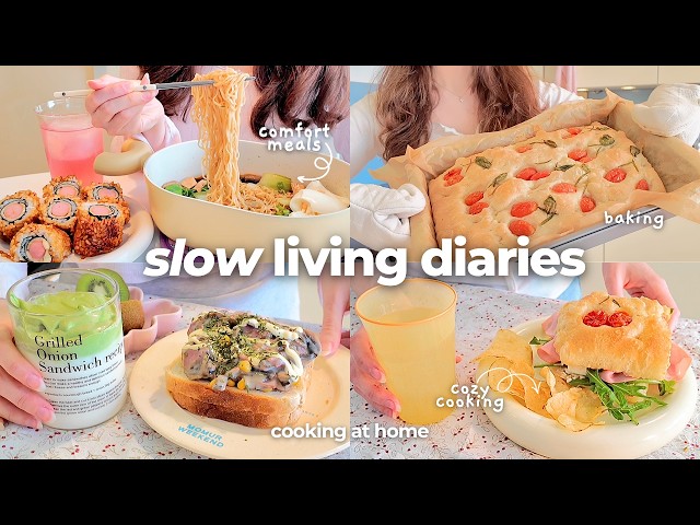quiet days cooking at home 🍞 baking bread, comfort meals & ordinary life