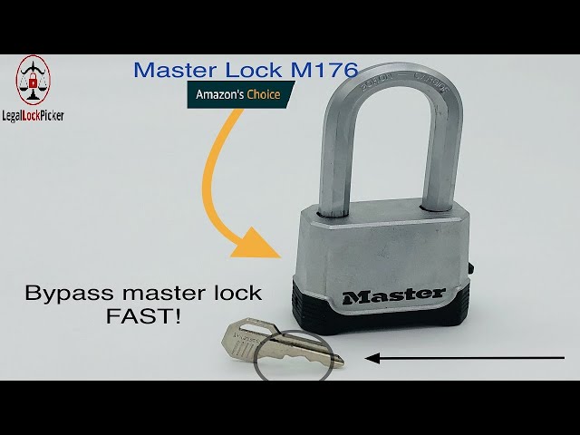 Master lock bypass & pick FAST!