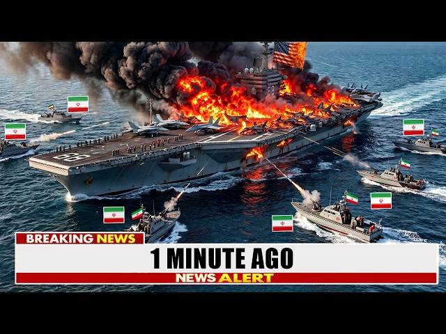 6 Iranian Gunboats HUNT a U.S. Supercarrier in Hormuz — The Navy's Trap | Military Analysis