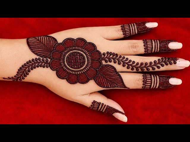 Mehndi Design Simple Back Hand | Easy And Beautiful Mehndi Design For Girls |Mehndi Ka Design|837