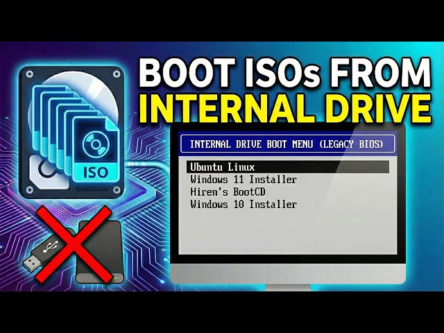 Boot Multiple ISOs On Internal Hard Drive Without USB or External Drive (Legacy BIOS)