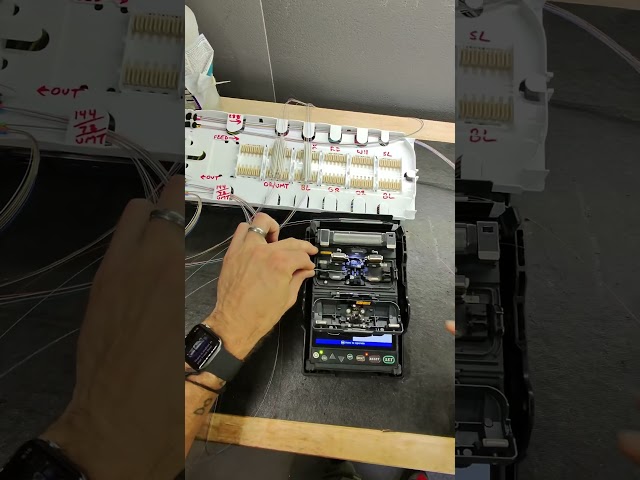 Let's splice some fiber optics together #pov #splicing #fiber #construction #trades